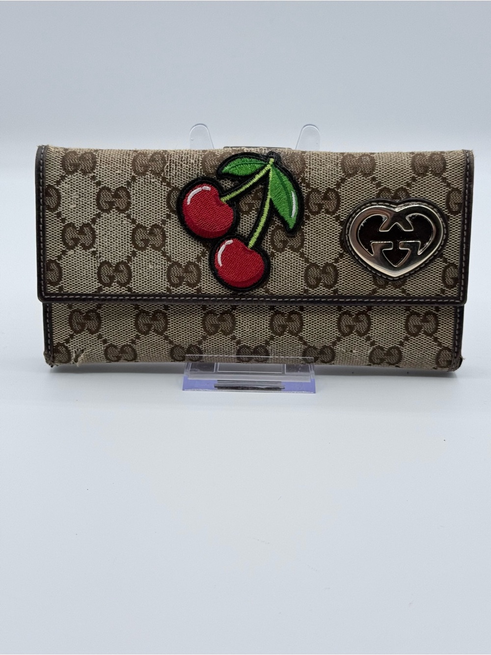 Gucci GG Supreme Continental Wallet on Chain-Customized 🍒 - Picture 3 of 17